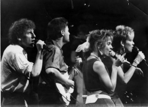 Carole Rowley, Bruno Lasnier et moi avec Alain Souchon